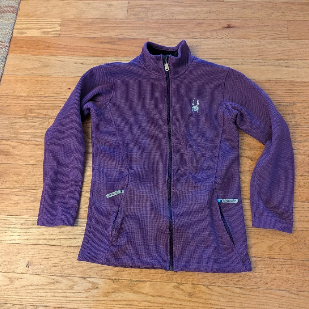 Spyder Women's Purple Full-Zip Fleece Jacket